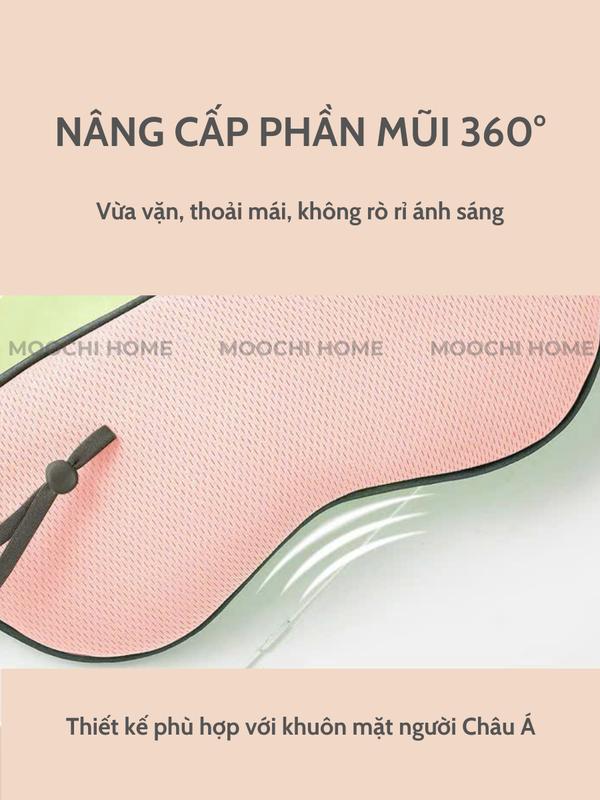 Bịt mắt ngủ 2 mặt, miếng che mắt ngủ phù hợp với người làm văn phòng đi tàu xe hoặc người bị mất ngủ 7