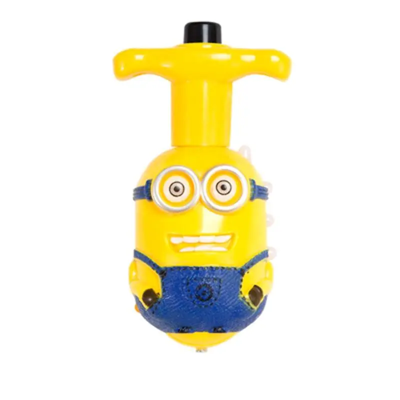 mainan anak edukasi gasing LED plus music song model minion bernyanyi 4