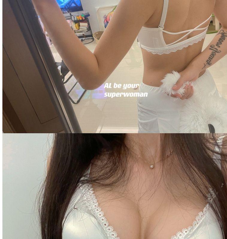 Product Introduction of Thickened Overall 3.5cm Large Front Button Underwear Small Breast Size Exaggerating Bra Push up Non-Running Cup Anti-Sagging Backless Bra 10
