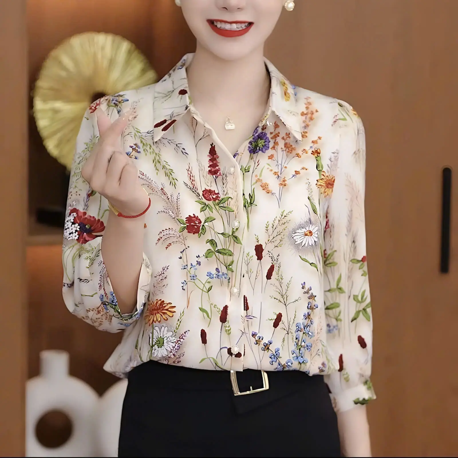 Áo Sơ Mi Nữ Tay Lỡ Chất Manggo Mềm Mịn Sang Trọng Và Thanh Lich VP485