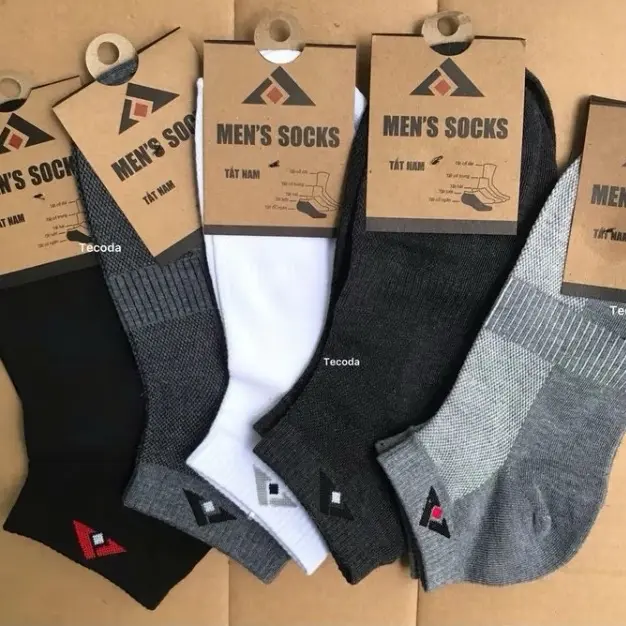 Sét 10 đôi Tất Nam Nữ Dầy Cổ Ngắn Chọn Màu-Thoáng Khí Mềm Mại Menswear