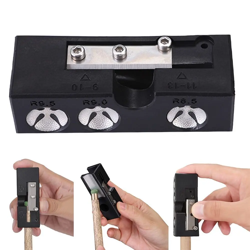 Accessories 10 in 1 Cue Tip Shaper Effective Repair Billiards Device Pool Cue Tip Corrector Repair Tool Snooker Pool Cue Shaper Billiard