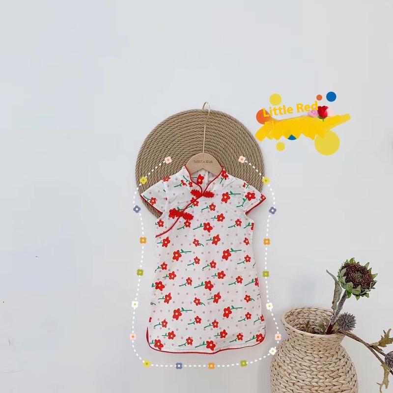 Product Introduction of Girls' Chinese Style Retro Hanfu Summer Children's Fashionable Cheongsam Dress Baby Skirt Cross-border One-piece Dropshipping 11