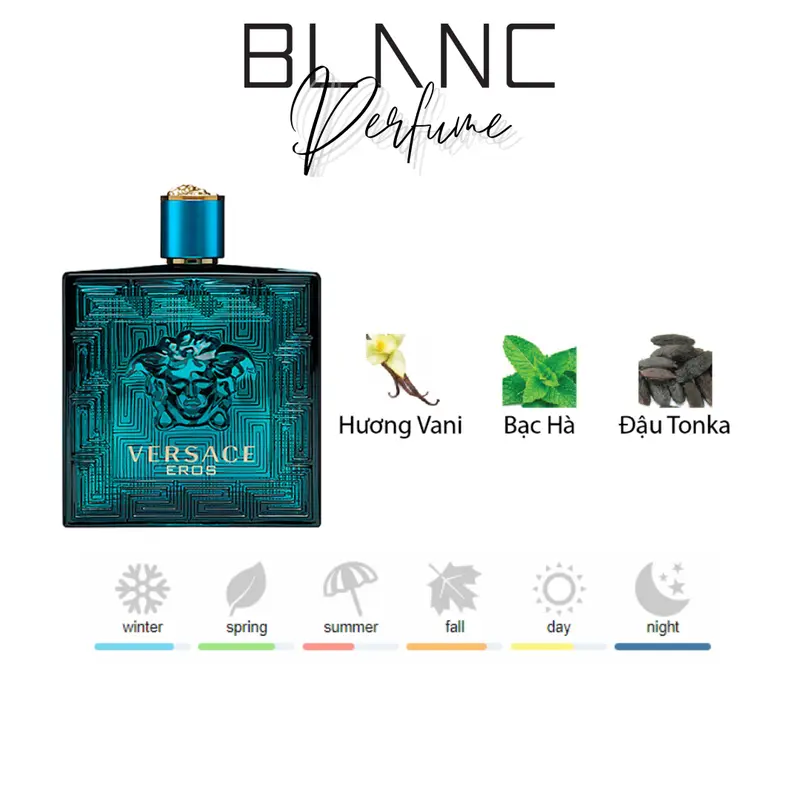 Nước Hoa Mini Versace Eros EDT 5ml Perfume Dạng Chấm Cosmetic Xịt Thơm 3