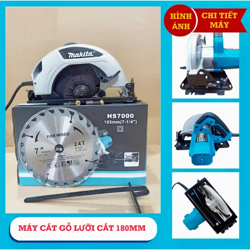 Máy Cắt Gỗ Cầm Tay 185mm Makita HS 7000 ( tặng kèm lưỡi cưa gỗ theo máy ) 6