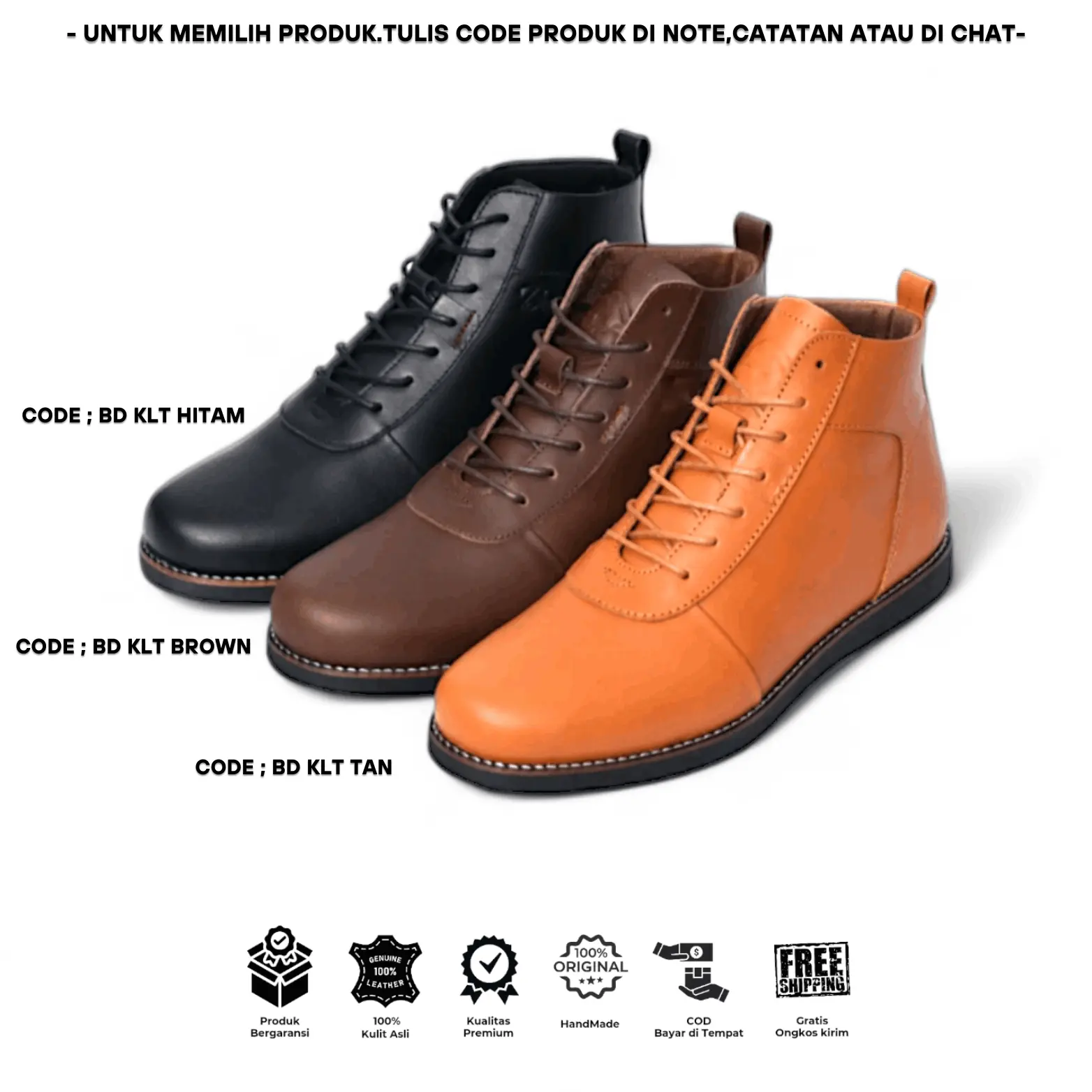 sepatu safety boot MOC TOE sepatu pria sepatu kulit mahal kulit sapi asli safety ujung besi