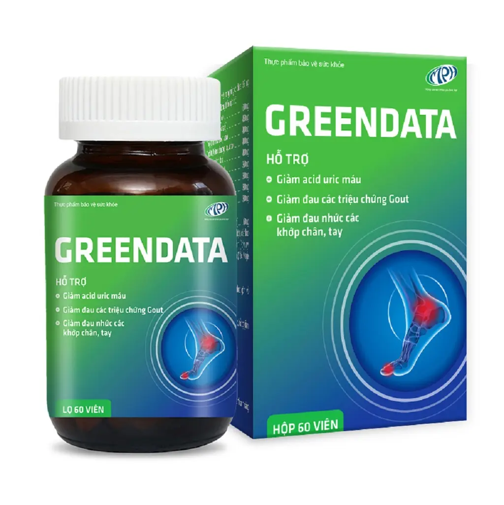 Viên GREEN DATA làm giảm hết đau nhức xương khớp (Lọ 60 viên)