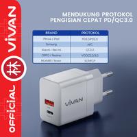 Gambar VIVAN Power 35 GaN PD QC 4A 35W USB-C USB-A Dual Port Quick Charger dari Liem Group Kota Administrasi Jakarta Barat 2 Tokopedia