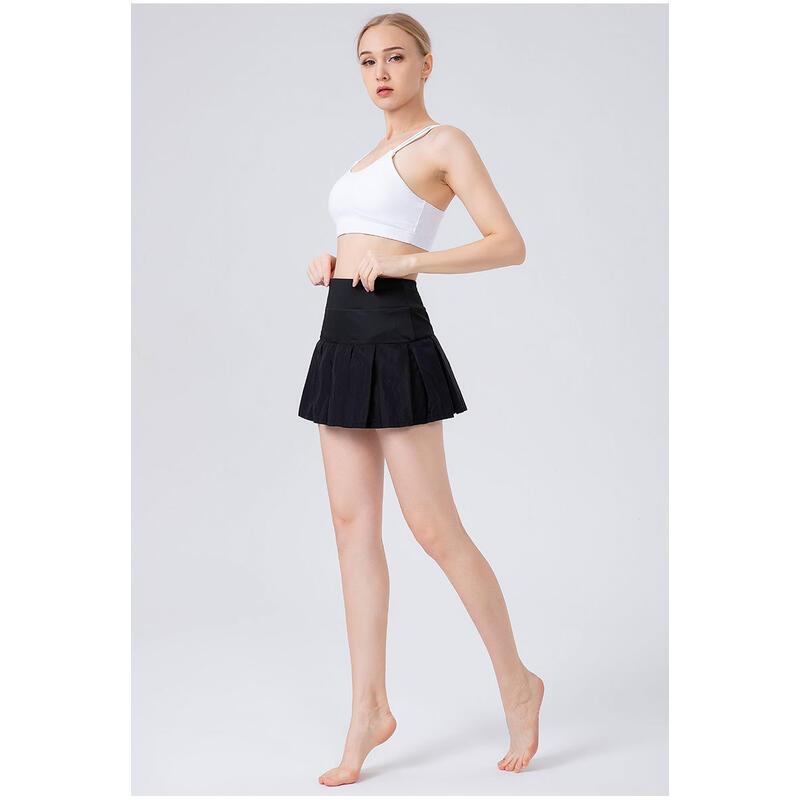 Product Introduction of Women's spring and summer running sports short cross sexy pleated tennis fitness skirt, half skirt 12