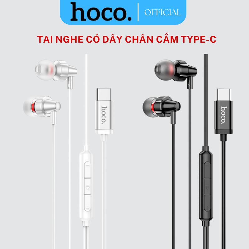  Tai nghe có dây chân TYPE-C Hoco M90 hỗ trợ điện thoại ip15-16 Android dùng chân sạc TypeC Nhét Tai Nghe Nhạc earphone 