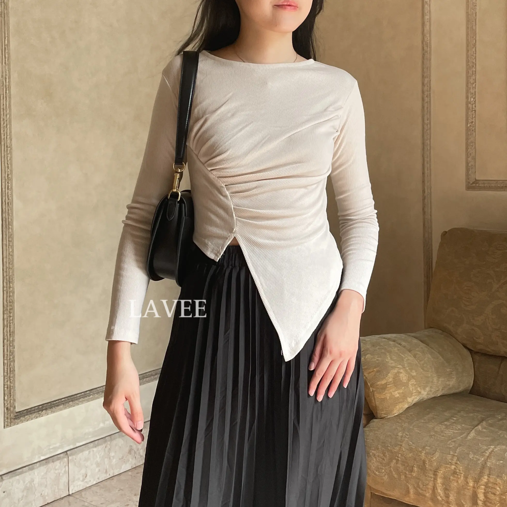 ZOEY TOP - LAVEE APPAREL / Atasan Ribbed Knit Lengan Panjang - Shop ...