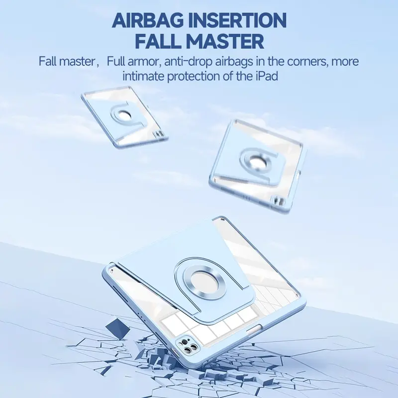 GOOJODOQ Casing For iPad Air5 Air4 10.9 magnetic 720° rotation iPad case For Mini6 8.3 2021 Pro11 2021 Gen7 Gen8 Gen9 10.2 1