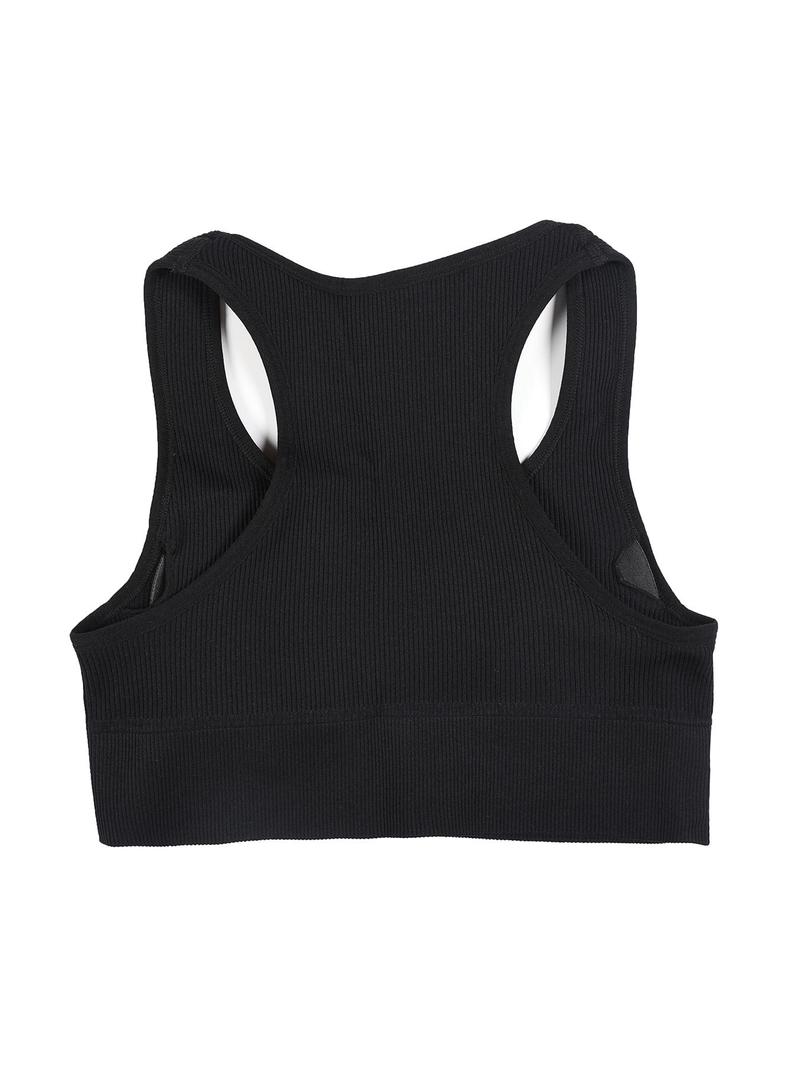 Product Introduction of 【Plus Size】 Solid Color Sports Bra, Breathable Comfortable Wireless Sports Bra, Women's Plus Size Sport & Outdoor Clothing for Indoor Outdoor Wear 6