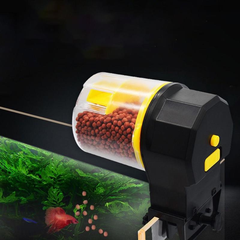 Product Introduction of 1PC Durable Plastic Timer Smart for Shrimp Turtle Fish Feeding Dispenser Automatic Feeder Fish Feeder Tool Fish Tank Accessories 9