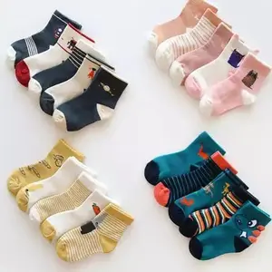 12 Pasang Kaos kaki Bayi Motif Lucu Cewek Cowok Bahan Katun Lembut Nyaman