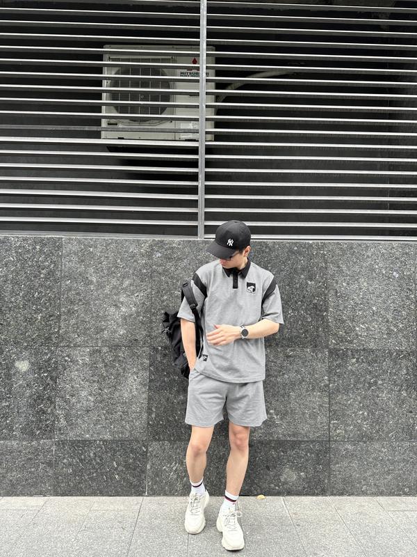 Bộ Quần Áo Thun, Áo Polo Nam nữ oversize J3DX Thêu Logo Jumeon Cotton Áo Menswear Màu Đen - Kem, Jean, Shirt