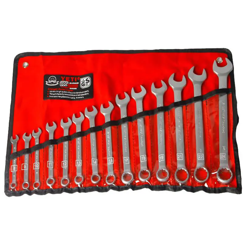 Bộ cờ lê YFTI USA 14 chi tiết 8-24 siêu bền, hàng cao cấp chất lượng (khoá vòng miệng)