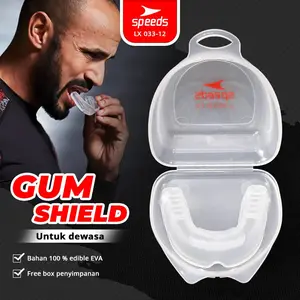 SPEEDS Gamsil Gumshield Mouthguard Gum Shield Olahraga Pelindung Gigi Mulut Boxing Tinju Karate Bela Diri 033-12