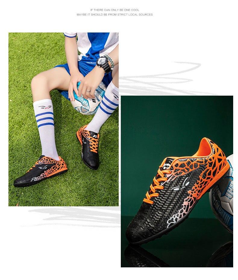 Product Introduction of Professional soccer shoes kids football sneakers men women adult cleats grass training Sports futsal shoes 36