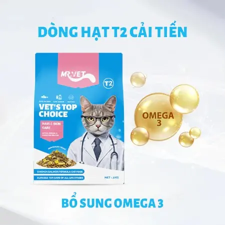 [1kg] Thức Ăn Hạt Cho Mèo MrVet - Hạt MrVet cho mèo mọi lứa tuổi 3