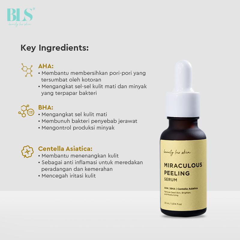 [Beauty Lux Skin] [2pcs] DNA SALMON Mochi Skin Serum + Miraculous Peeling Serum | Perawatan Tanda Penuaan Anti Aging Eksfoliasi Pencerah Wajah 5