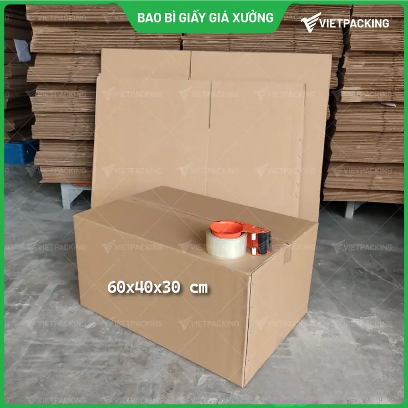 60x40x30 (3 lớp) - 5 thùng carton lớn chuyển nhà, văn phòng 3