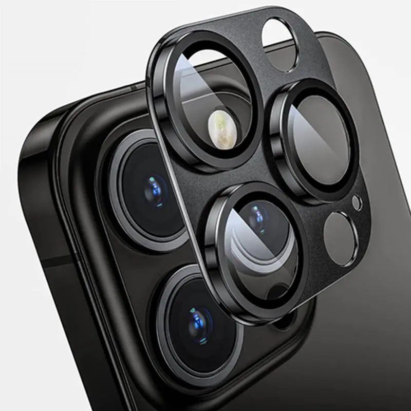 Kính Bảo Vệ Ống Kính Máy Ảnh Bằng Kim Loại, Tương Thích Với iPhone 14, 13, 15 Pro Max, 12 Mini, 14 Plus, 14Pro, 13Pro, 15Pro, i15, Phụ Kiện Nắp Ống Kính Kính mắt  camera