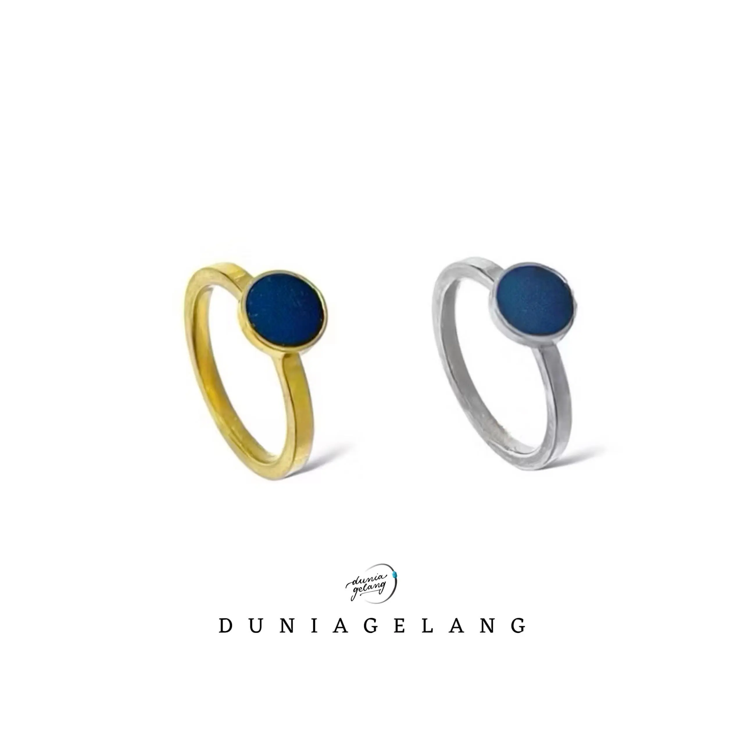 Cincin Titanium Bulat Polos Warna - CBULAT