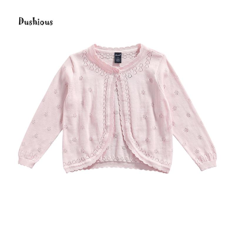 Product Introduction of Toddler Baby Girls Cardigan, Cute Long Sleeve Crew Neck Button Up Knit Shrug Coat 35