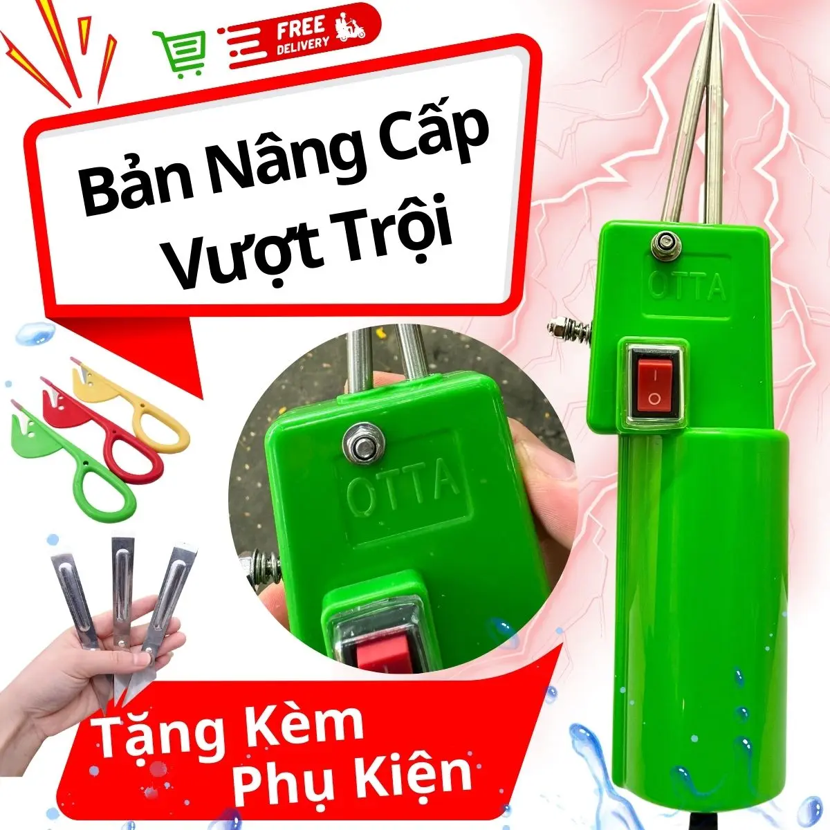 Máy nhổ lông vịt cầm tay OTTA bản cập nhật mới nhất 2025, máy nhổ lông măng vịt giá rẻ uy tín