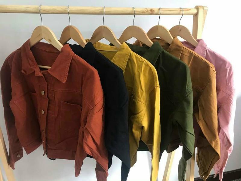  Áo khoác kaki nữ form lững đủ 6 màu Freesize 39-58kg cao dưới 1.60m Achi Fashion Top Jean Cotton Jacket Women Kem 