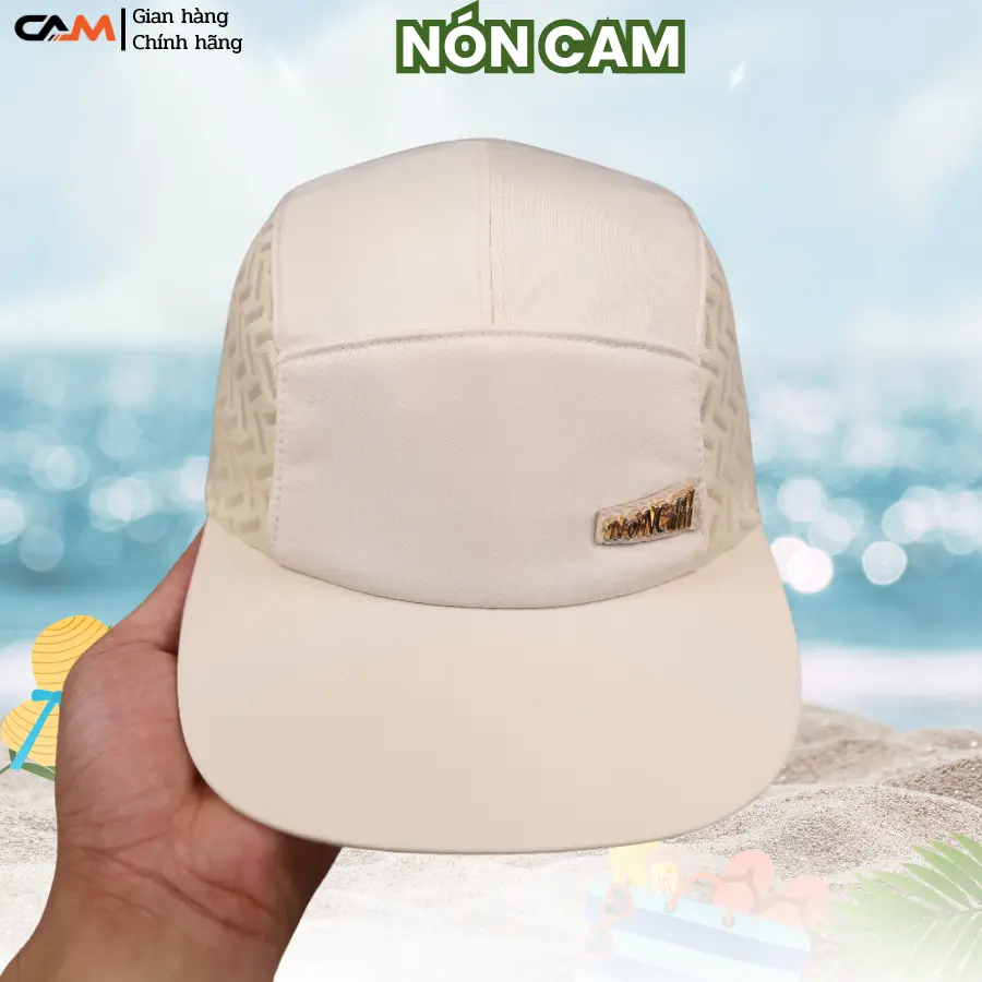 Mũ NÓN CAM Chính Hãng CAM-X mẫu lưới x vải dù gió phối lưới hai bên thoáng mát