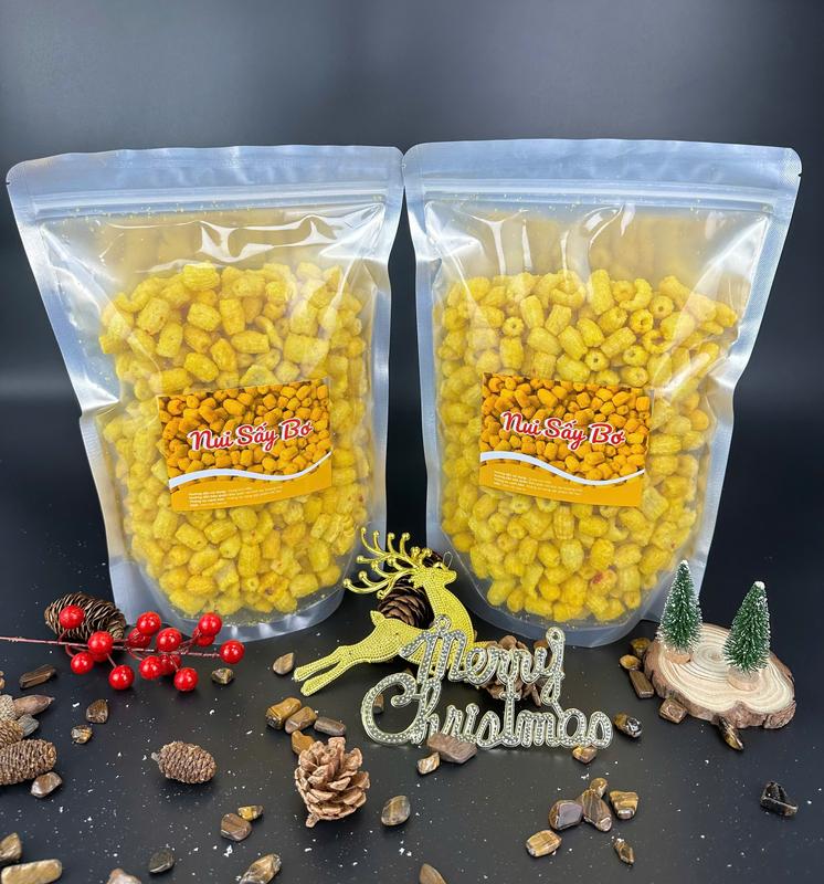 Combo 1KG ( 2Túi 500Gram)  Snack Ăn Vặt Tuổi Thơ Nhiều Vị Thơm Ngon [ Nui Sấy Bơ / Tai Heo Sốt Mắm Ớt / Thèo Lèo Que Sốt Mắm Ớt / Bắp Sấy Mắm Ớt / Sò Cam Sốt Bò / Quẩy Đùi Gà Cay / Bim Que Đậu Hà Lan] Cô Diệp Food
