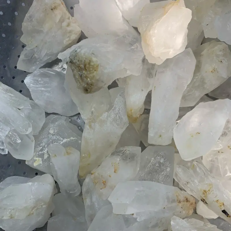 1kg đá thạch anh trắng tự nhiên dùng làm trang trí decor thanh tẩy ( đá thật chuẩn Việt ) 1