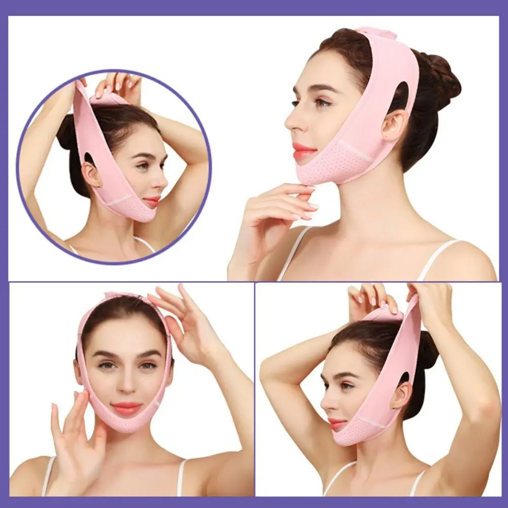 Mỹ phẩm Làm săn chắc má và cằm Nâng đai lên để mát xa Mặt thon gọn hơn V Shaper Mặt nạ mỏng băng quấn