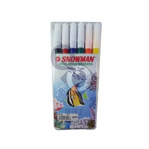 Spidol Warna Snowman 6 Colours PW-6A