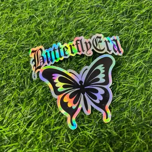 BUTTERFLAY ERA!! Sticker Hologram! Cutting pola tinggal tempel