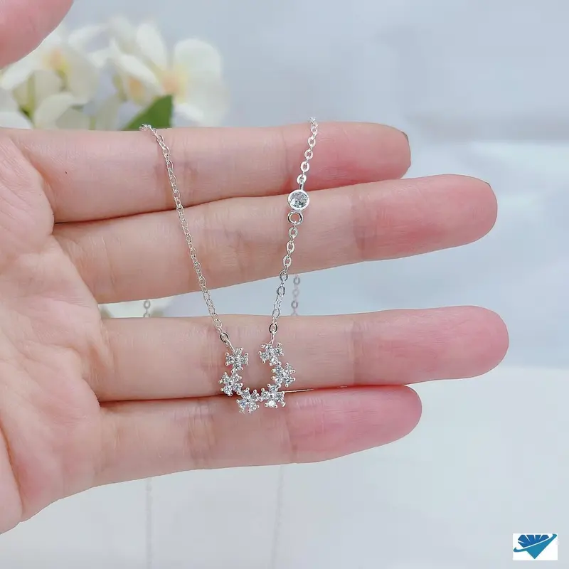 Dây chuyền bạc ta bán nguyệt 836 LTJ Kỷ niệm - Trang sức Lâm Trang 0