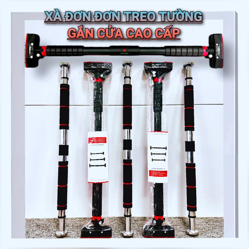 Xà đơn gắn tường gắn cửa cao cấp Chống xoay. Thanh tập xà đơn đa năng tại nhà, xà đơn pullbar thanh tập đu xà nữ