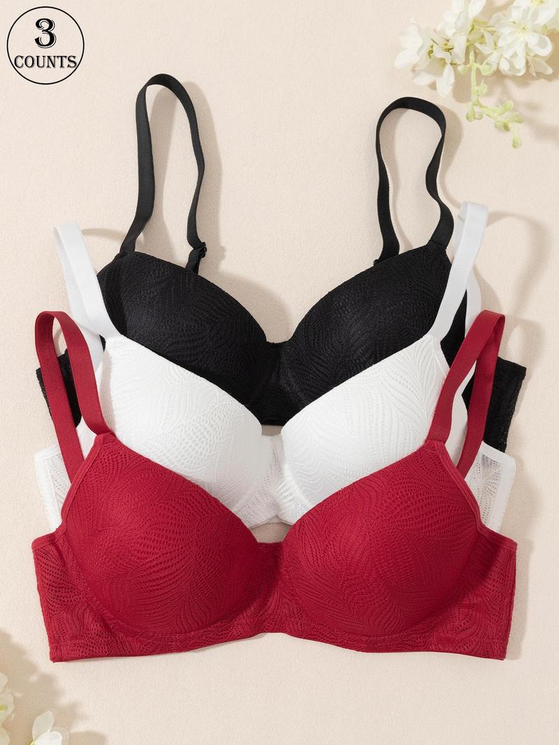 Product Introduction of Women's Solid Color Push Up Bra, Comfortable Breathable Underwire Bra, Softness Lingerie for All Seasons 7