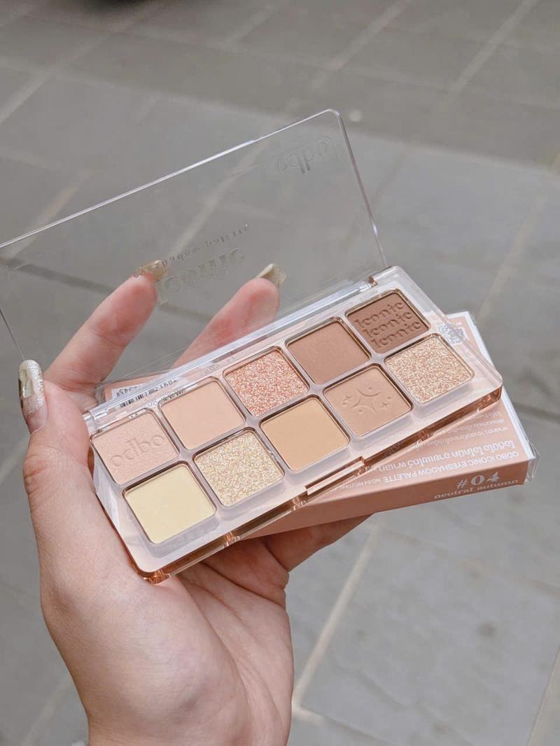 Product Introduction of Bảng Mắt Odbo Iconic Eyeshadow Palette Cute OD2029, Phấn Mắt 10 Ô Chất Phấn Mềm Mịn, Bám Màu Tốt, Phù Hợp Đi Học Đi Làm 7