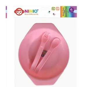 NINIO Piring Sendok Garpu F330 / Perlengkapan Makan Bayi