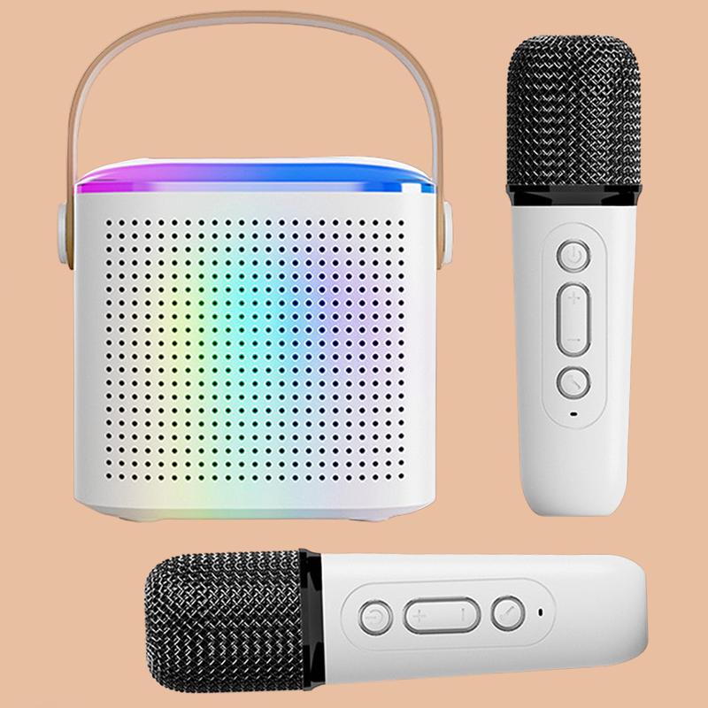 Product Introduction of Portable Wireless Microphone Speaker, Rechargeable Wireless Microphone Speaker with LED Light, Birthday Party & Holiday Gift, Audio 0