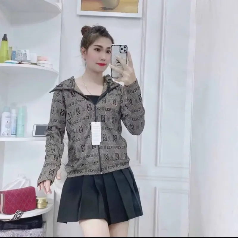 Áo khoác chống nắng nữ size L, XL, 2XL - Top, Women, Jacket
