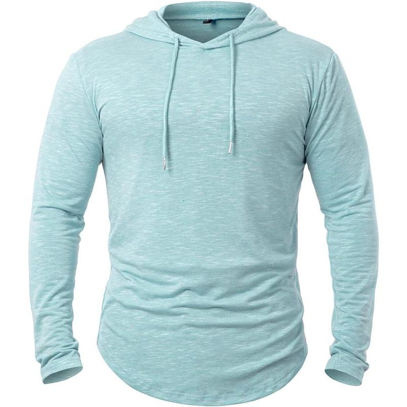 Long sleeve hooded workout shirt best sale