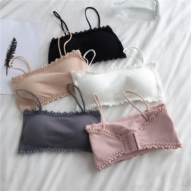 Product Introduction of Áo Bra Hai Dây HS Kiểu Dáng Quây Chất Cotton Tăm Có Đệm Mút Mỏng Top Nữ 2