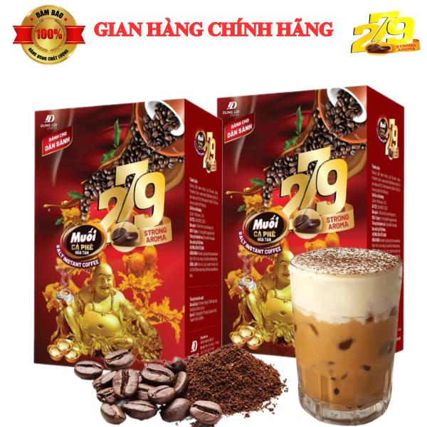 [SẢN PHẨM CHÍNH HÃNG] Cà Phê Muối Hòa Tan 279 Hộp 10 gói - Coffee Cafe Muối hương vị thơm ngon đặc biệt