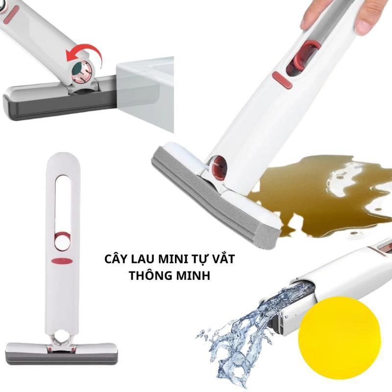 Product Introduction of Cây Lau Bàn Bếp Tự Vắt Thông Minh Mini 25cm, Bọt Biển Siêu Thấm Hút Đa Năng, Gập Gọn Gia Dụng Yến Nhi Đa Năng Làm Sạch 1