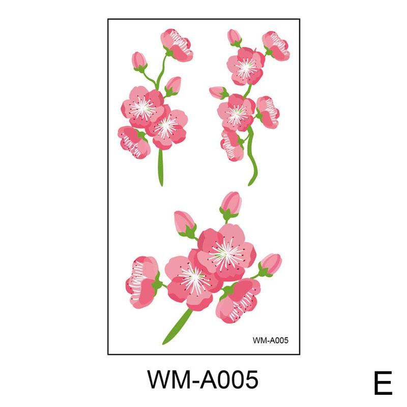 Product Introduction of Waterproof Temporary Tattoo Sticker Sexy Beautiful Sakura Flower Collarbone Arm Hand Body Art Flash Tattoo For Girls Women 26