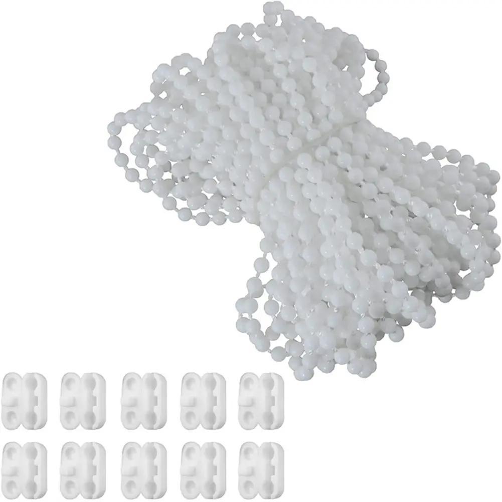 10 Meters Plastic Roller Blind Roman Vertical Shade Beaded Chain Pull Cord Curtain Beads Rope Treatments Hardware